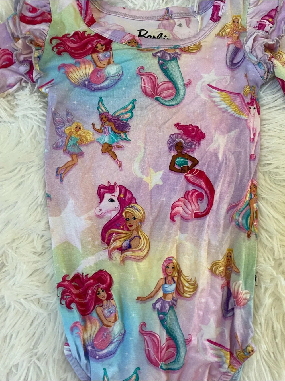 Barbie X Bums and Roses Fantasy Top and Bell Bottoms